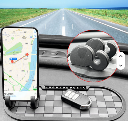 Tapis de tableau de bord de voiture support de téléphone